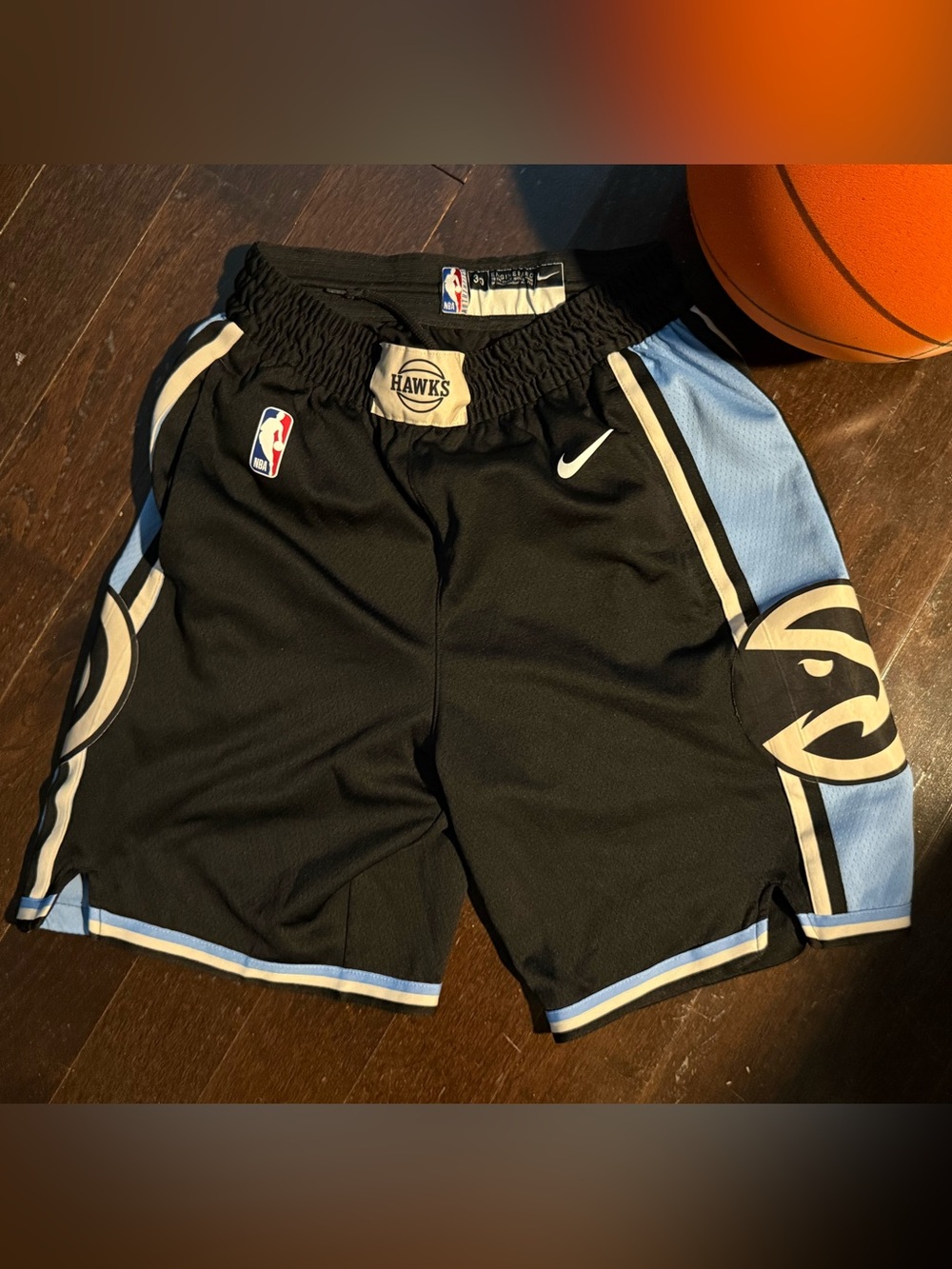 Nike Authentic Atlanta Hawks NBA Team Warm Up Shorts Men’s Size 30